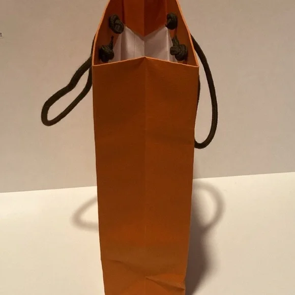 Hermes Gift Shopping Bag orange and black excellent condition - Picture 6 of 6